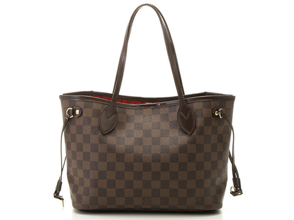 LOUIS VUITTON Neverfull Damier Cerise Red Tote Bag